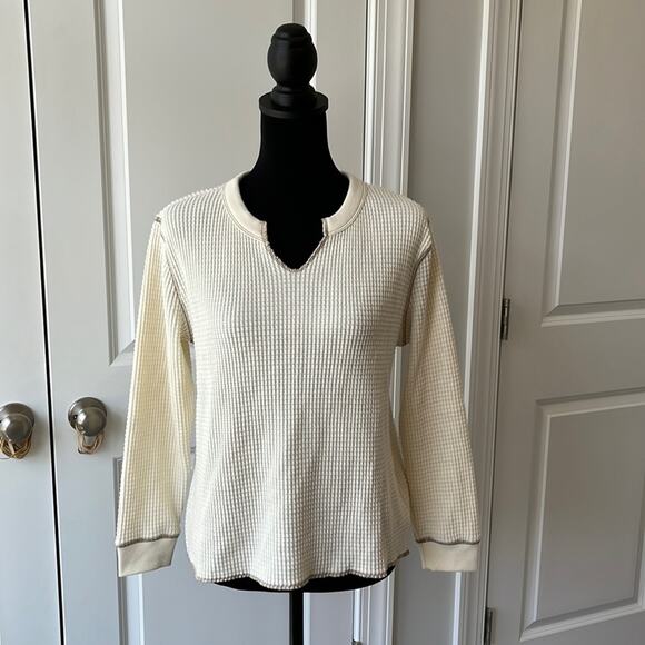 Madewell Tops - Madewell cozy waffle shirt